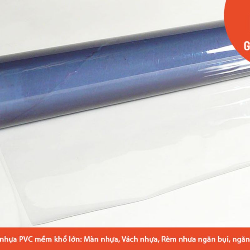 Màng Nhựa PVC Trong Dẻo 0.3mm x 1600mm x 50m