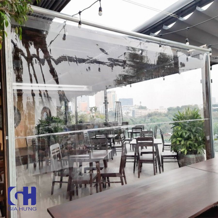 ứng dụng rèm nhựa cuốn