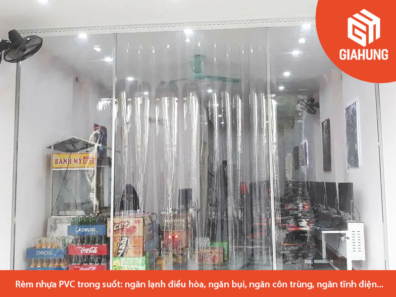 Rèm Nhựa PVC Ngăn Lạnh - Giá Rèm Nhựa Trong Suốt Giahungplastic
